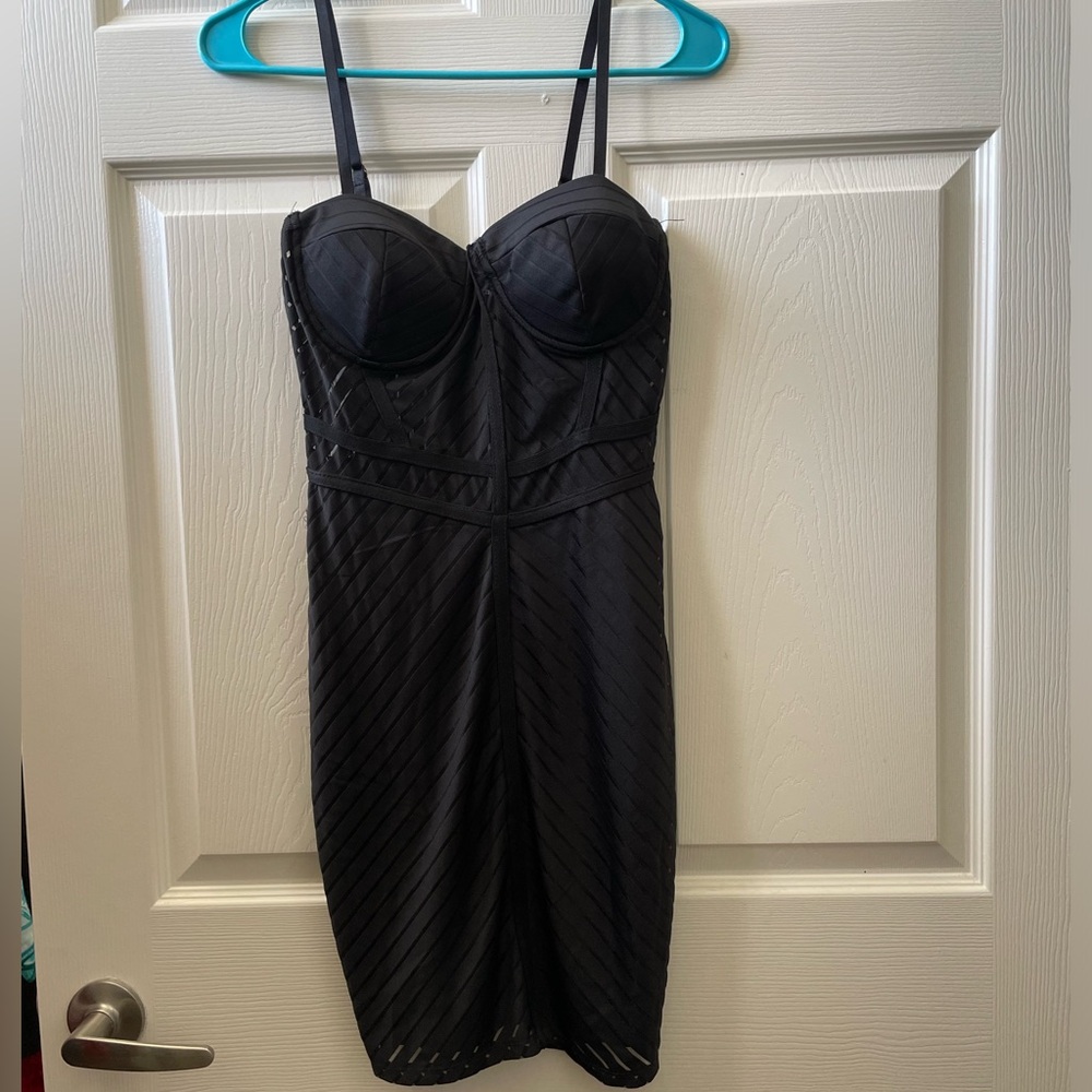 Black sheer dress